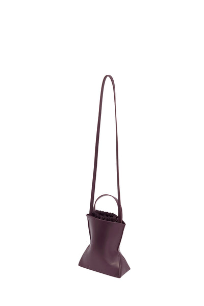 Mini sac leather handbag Aesther Ekme Burgundy in Leather - 34610220