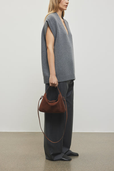 エスターエクミ SOFT BAGUETTE BAG Aesther Ekme Soft Baguette Crossbody - Suede Cocoa | Misch