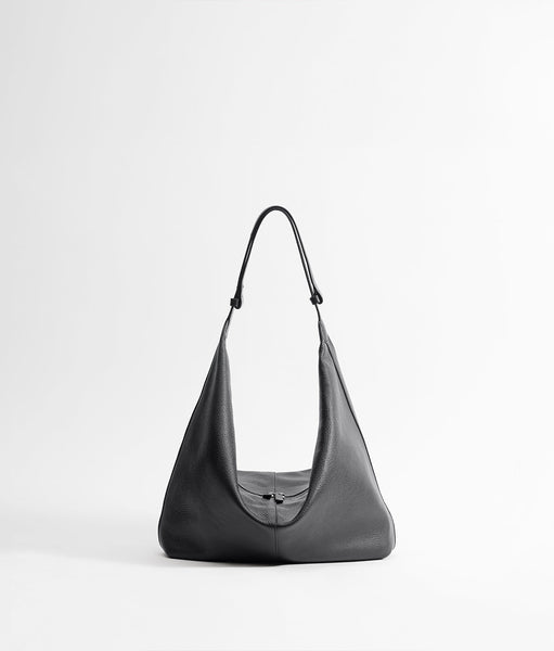 cos leather sling backpack Hae Grain Calfskin Crossbody Bag - Black