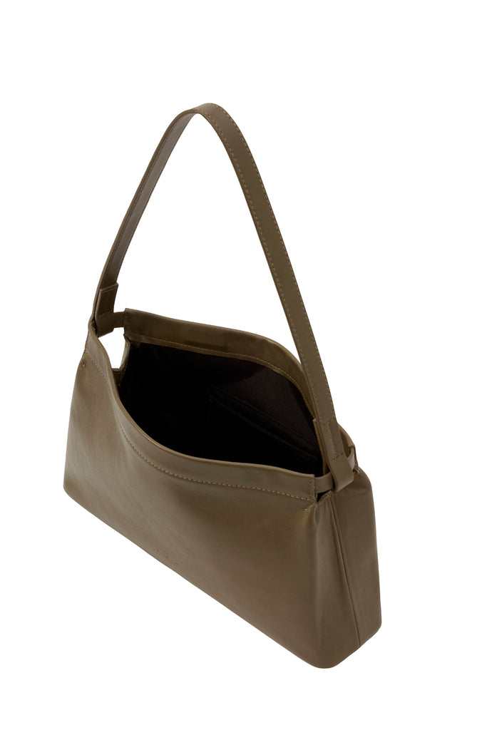 Aesther Ekme Taupe Sway Baguette Bag